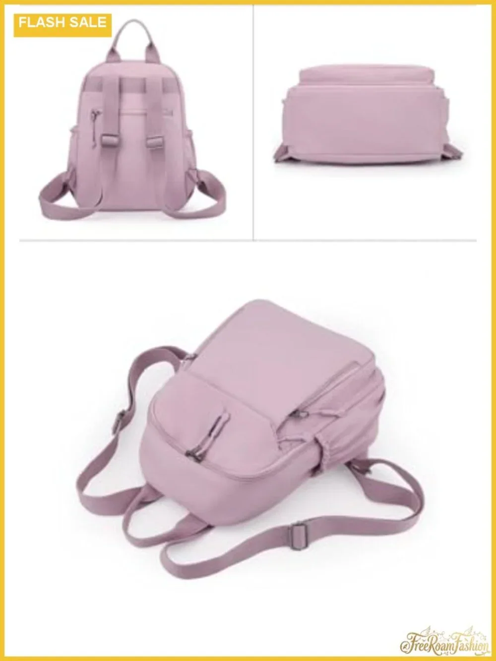 Mini Nylon Backpack for Women Lightweight Travel Daypack